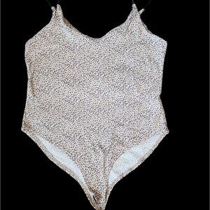 Gaze Bodysuit Womens SZ Large Cheetah Print Baddie Trap Sexy Alternative Edgy